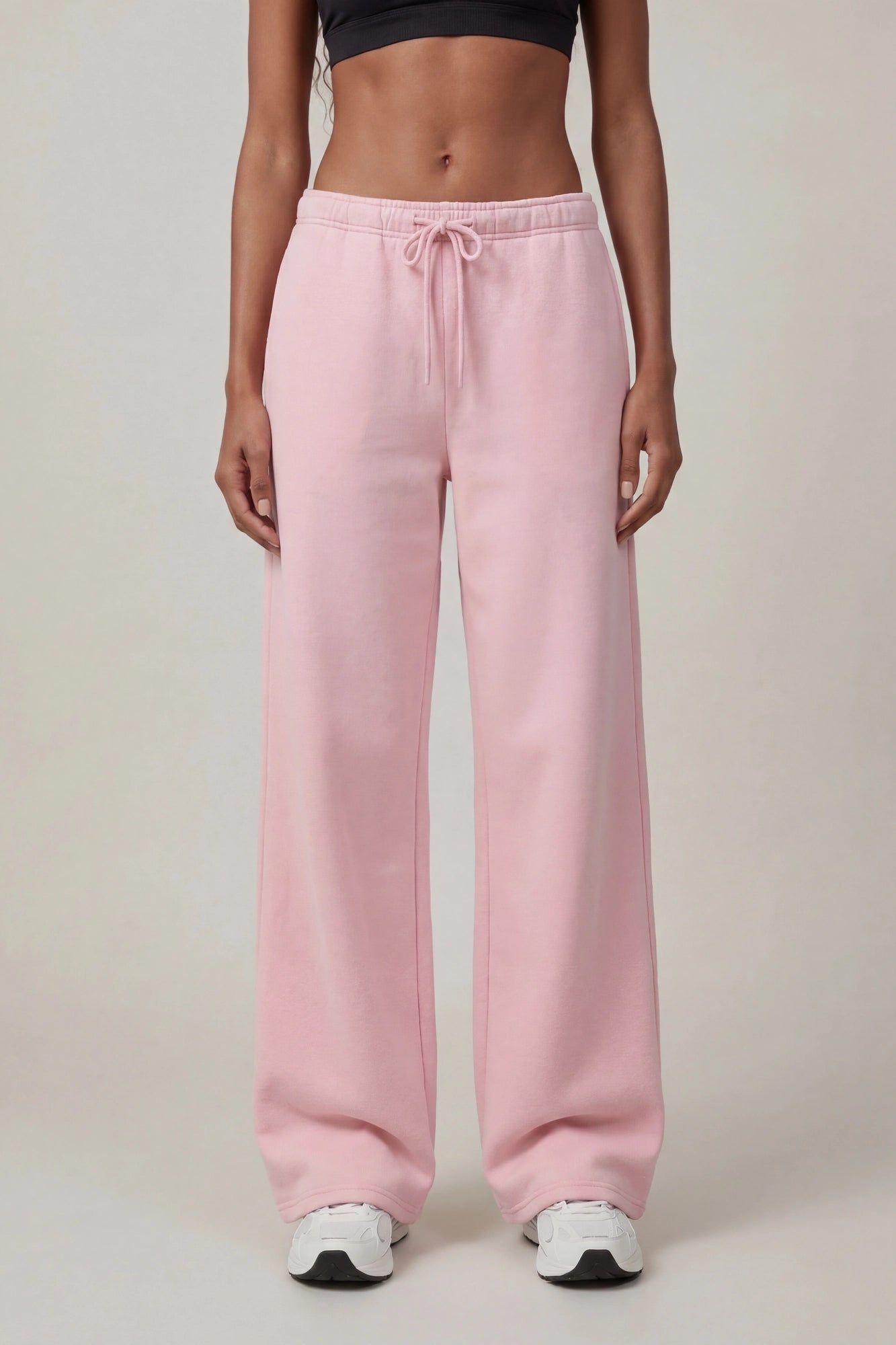 Fleece Low Rise Wide Leg Sweatpant