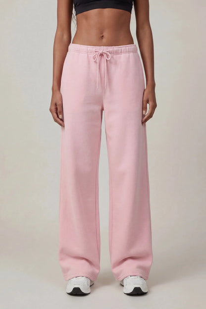 Fleece Low Rise Wide Leg Sweatpant