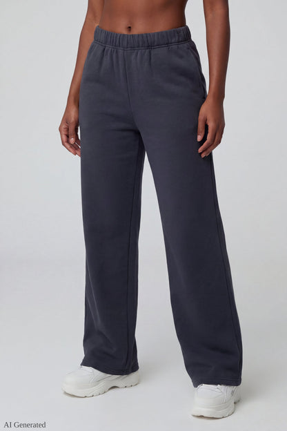 Fleece Ultra Wide Leg Sweatpant