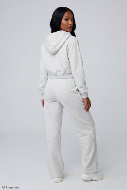 Fleece Ultra Wide Leg Sweatpant