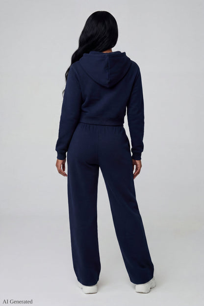 Fleece Ultra Wide Leg Sweatpant
