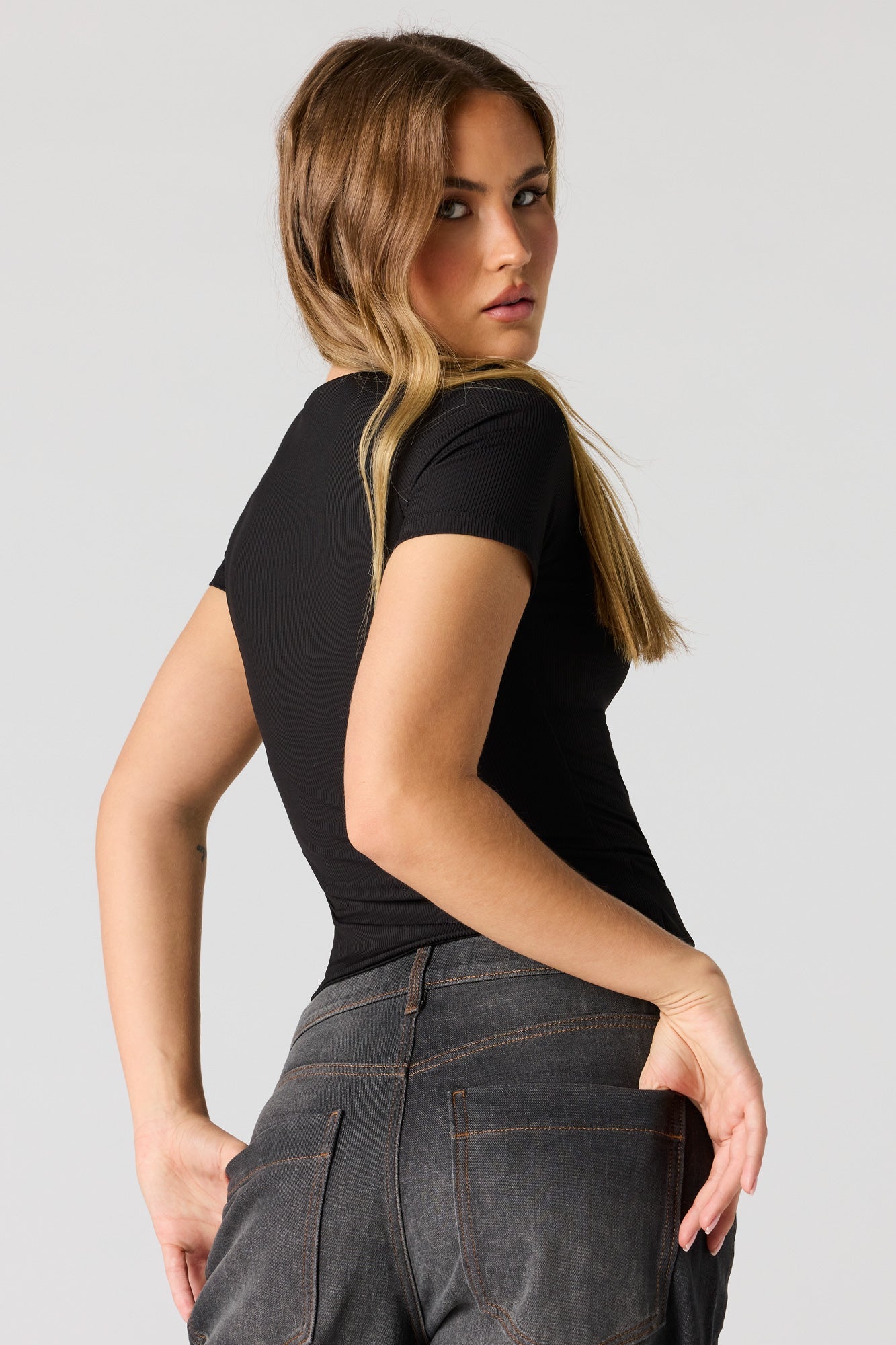 Contour Ribbed T-Shirt
