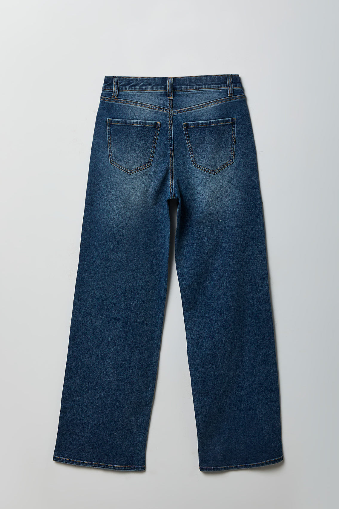 Paris Stretch High Rise Wide Leg Jean with Keychain