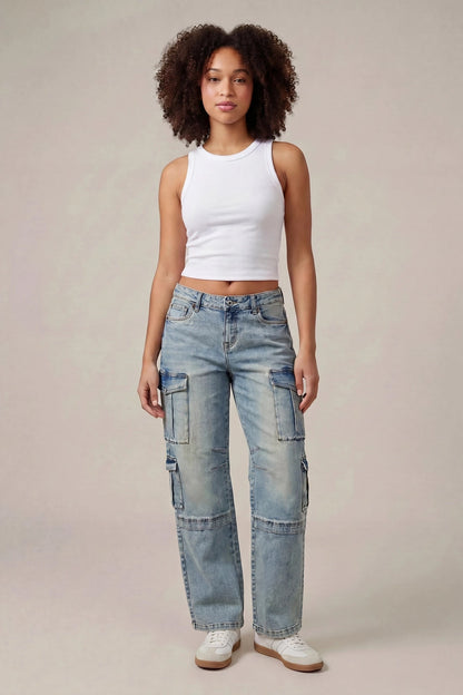 Low Rise Cargo Jean