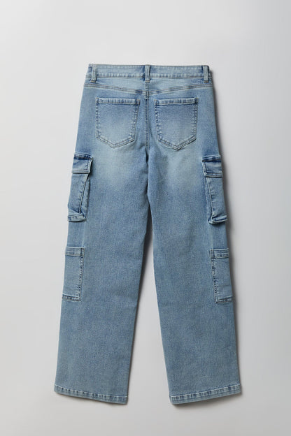 Stretch Low Rise Cargo Jean