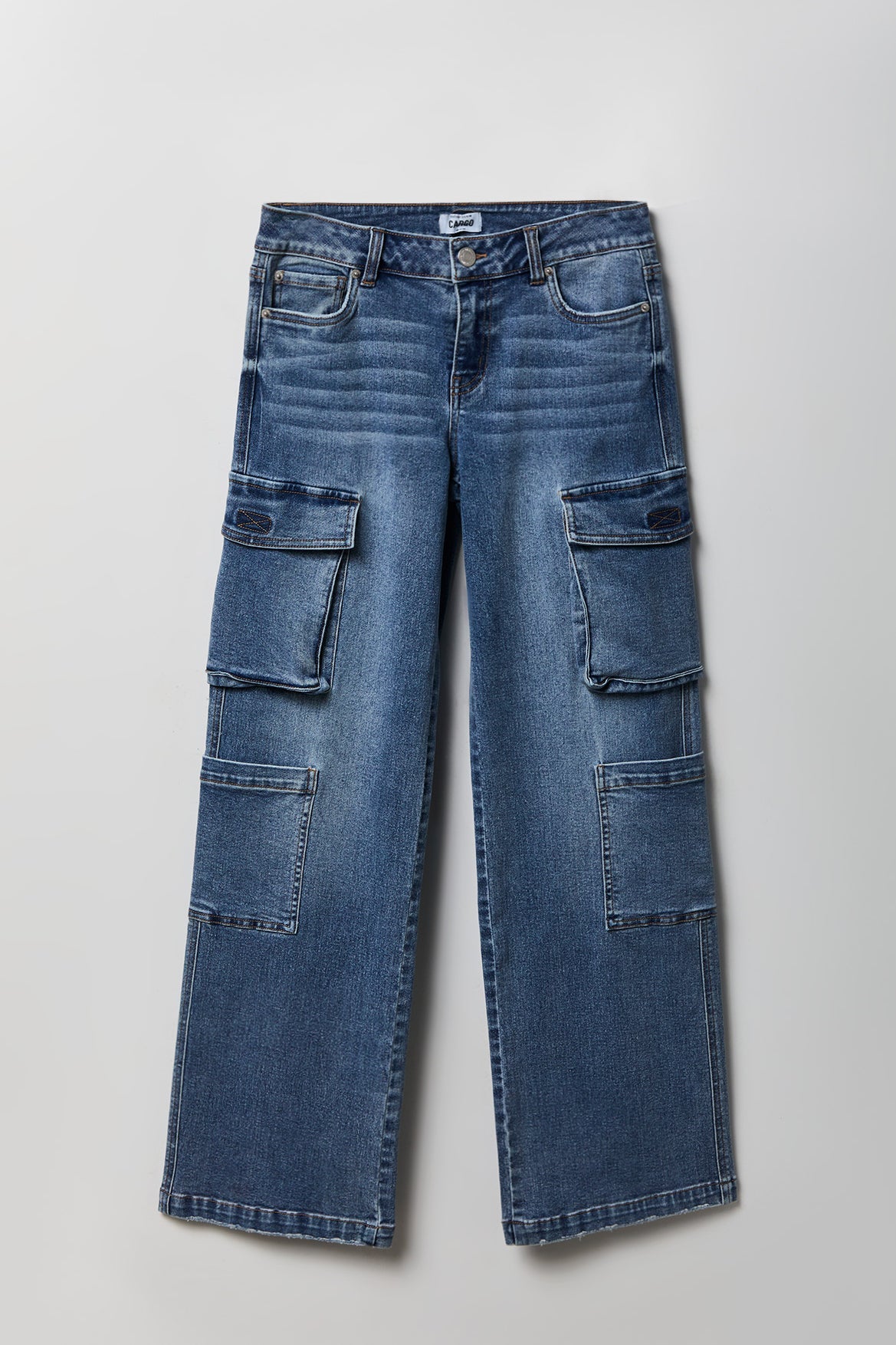 Stretch Low Rise Cargo Jean