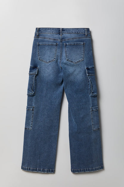 Stretch Low Rise Cargo Jean