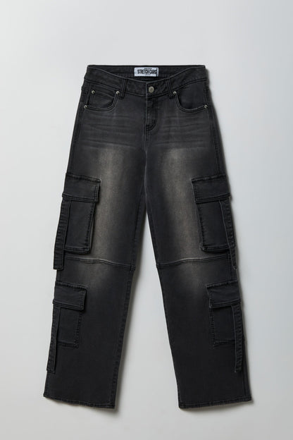 Stretch Low Rise Cargo Jean