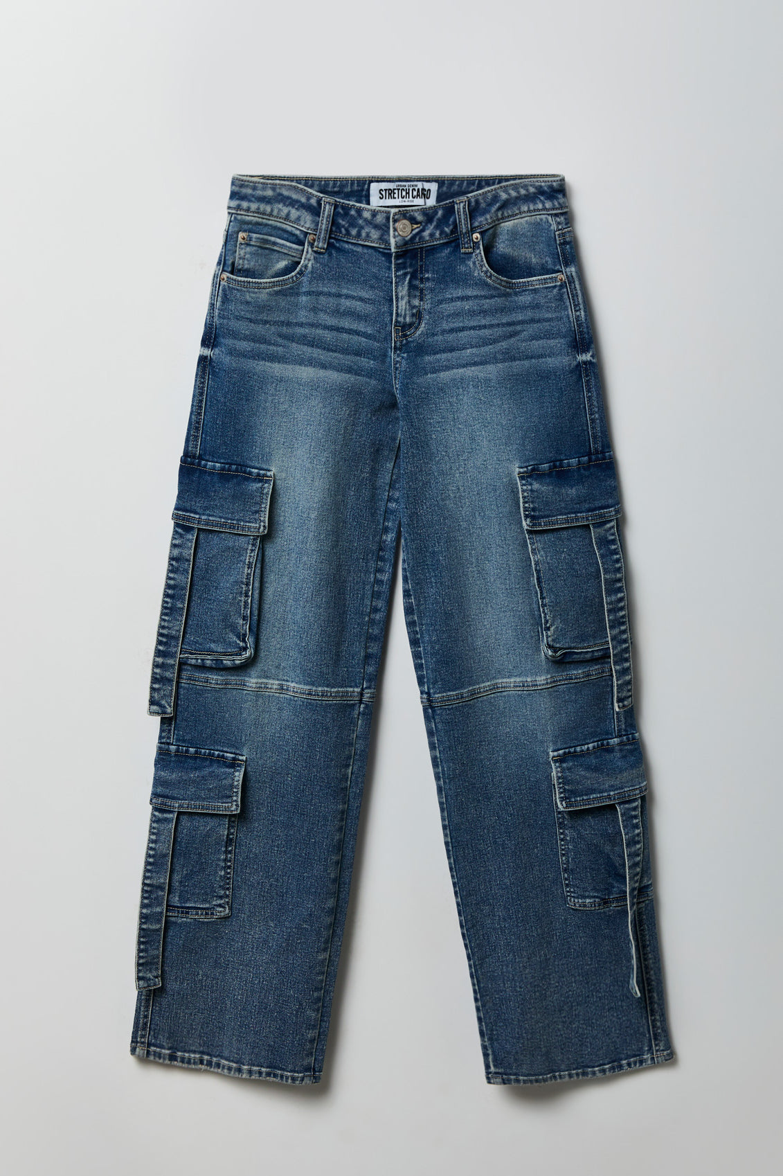 Stretch Low Rise Cargo Jean