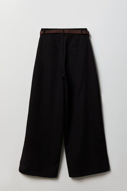 Belted Baggy Dress Pant
