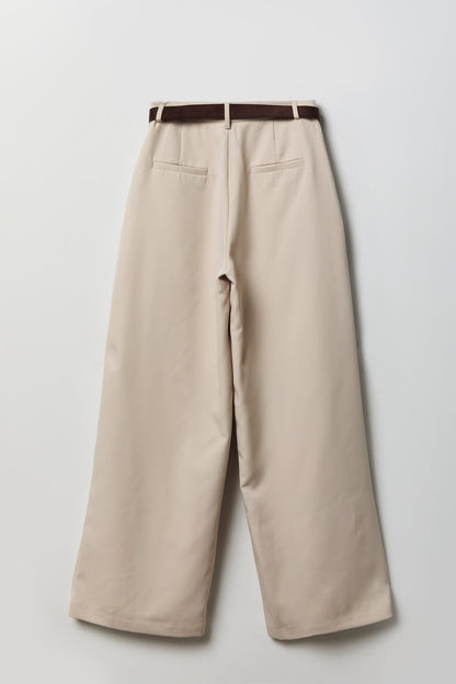Belted Baggy Dress Pant