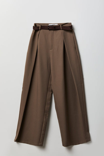 Belted Baggy Dress Pant