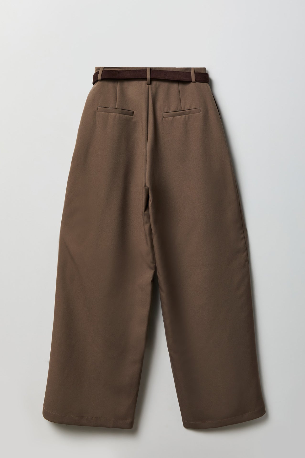 Belted Baggy Dress Pant