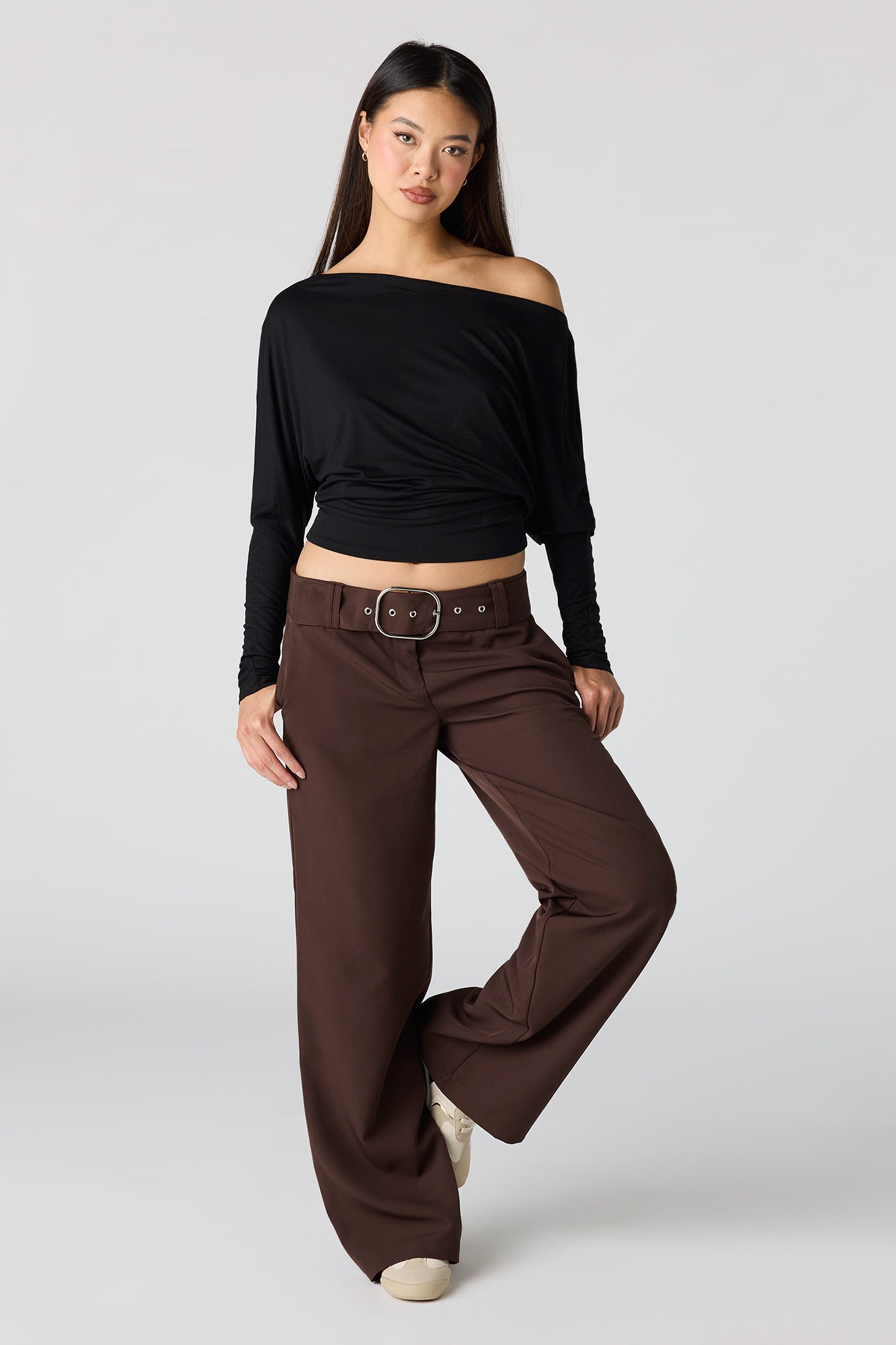Belted Wide Leg Pant