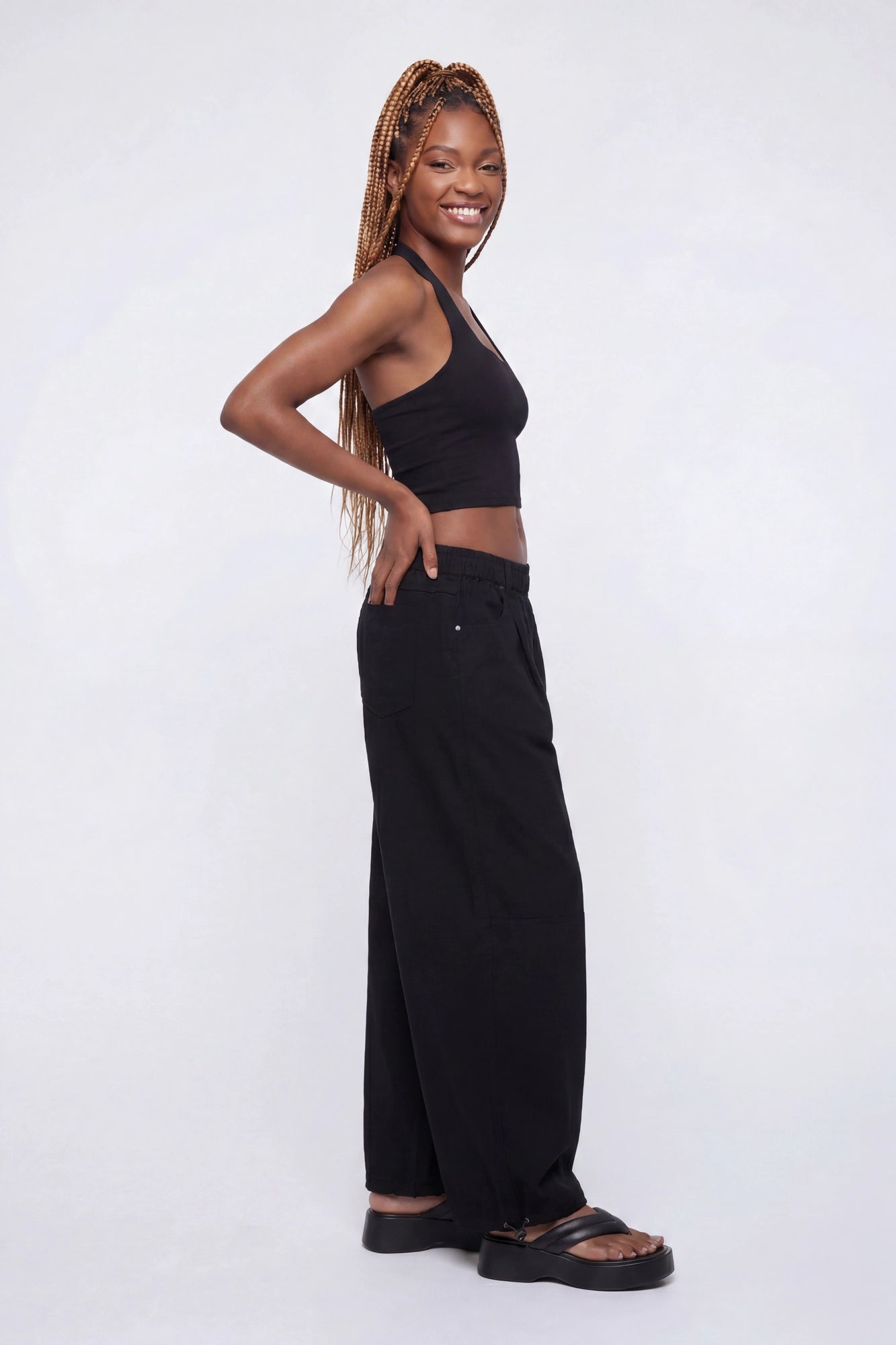 Wide Leg Parachute Pant