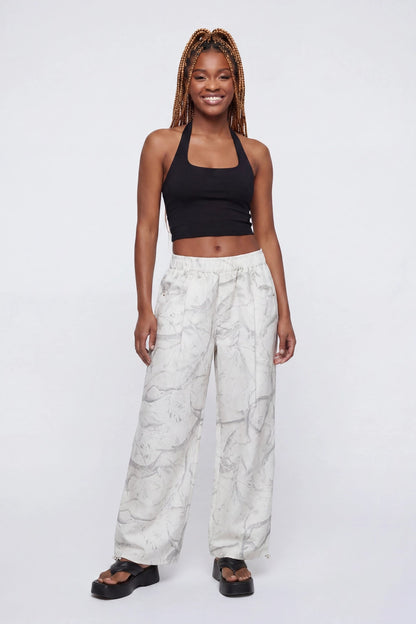Wide Leg Parachute Pant