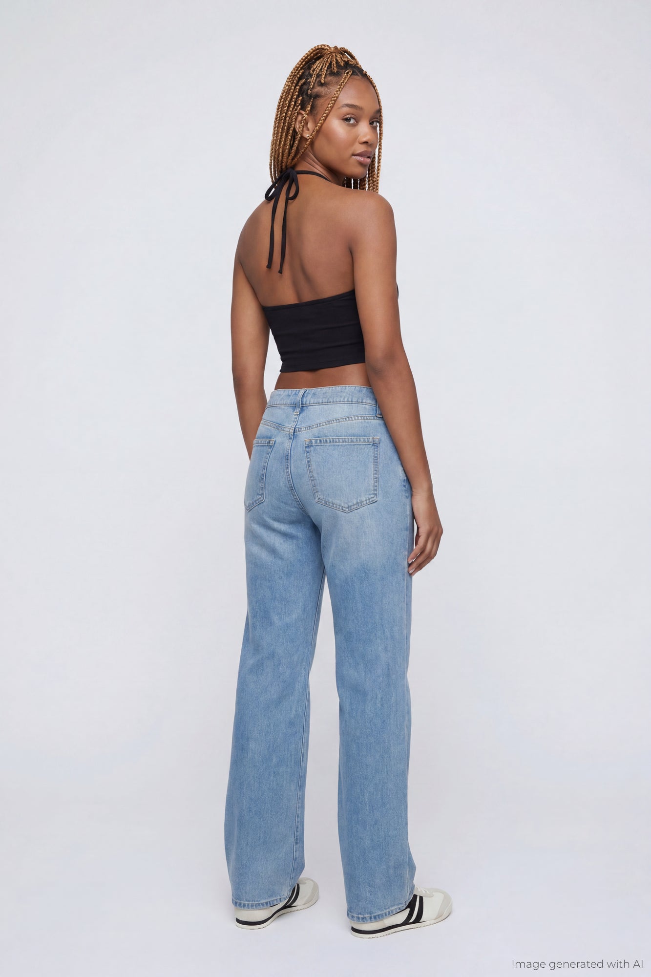 Brooklyn Ripped Low Rise Baggy Jean