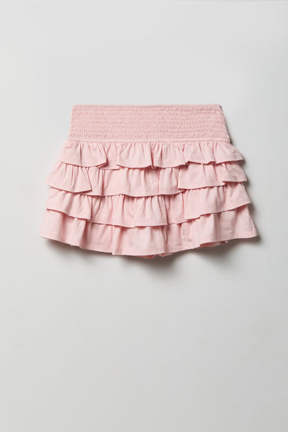 Ruffle Tiered Mini Skort