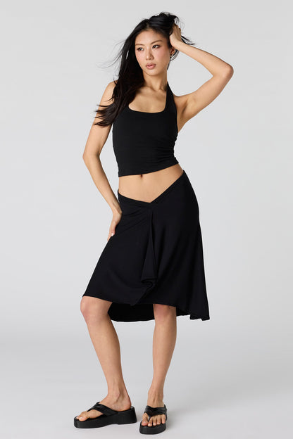 Asymmetrical Midi Skirt