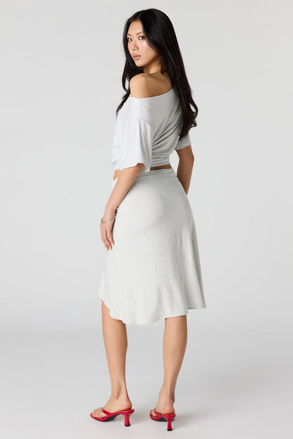 Asymmetrical Midi Skirt