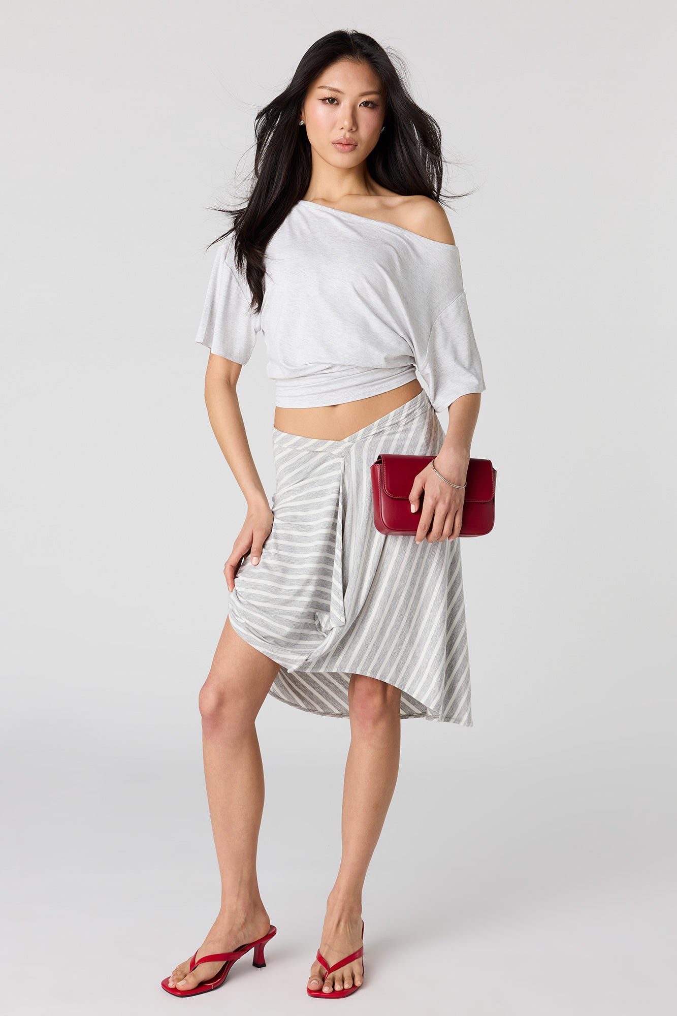 Asymmetrical Midi Skirt