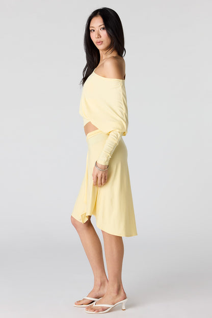 Asymmetrical Midi Skirt