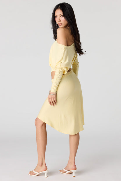 Asymmetrical Midi Skirt