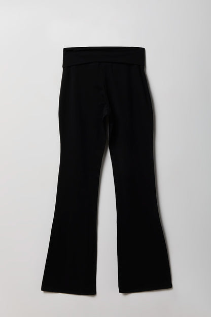 Foldover Waist Flare Legging