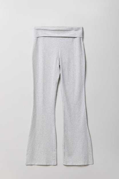 Foldover Waist Flare Legging