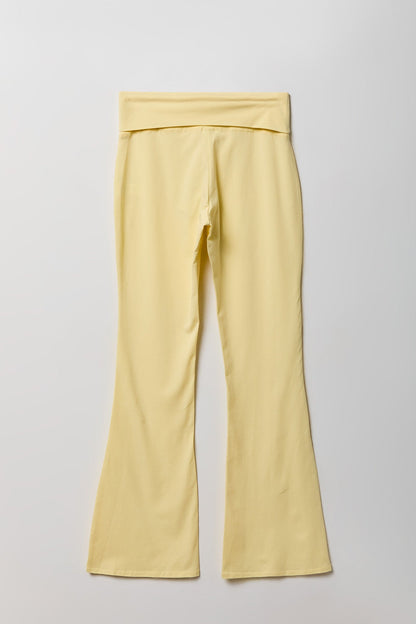 Foldover Waist Flare Legging