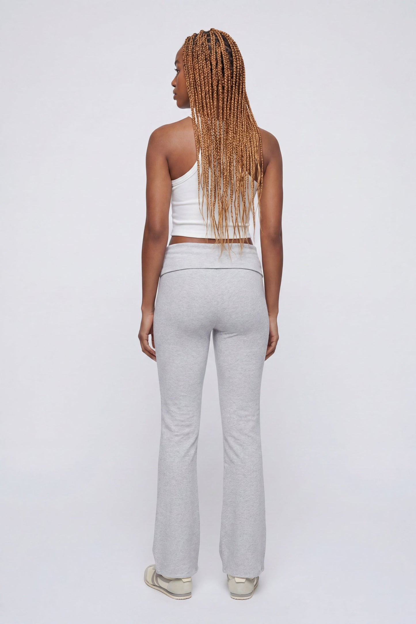 Foldover Waist Flare Legging