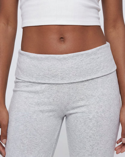 Foldover Waist Flare Legging