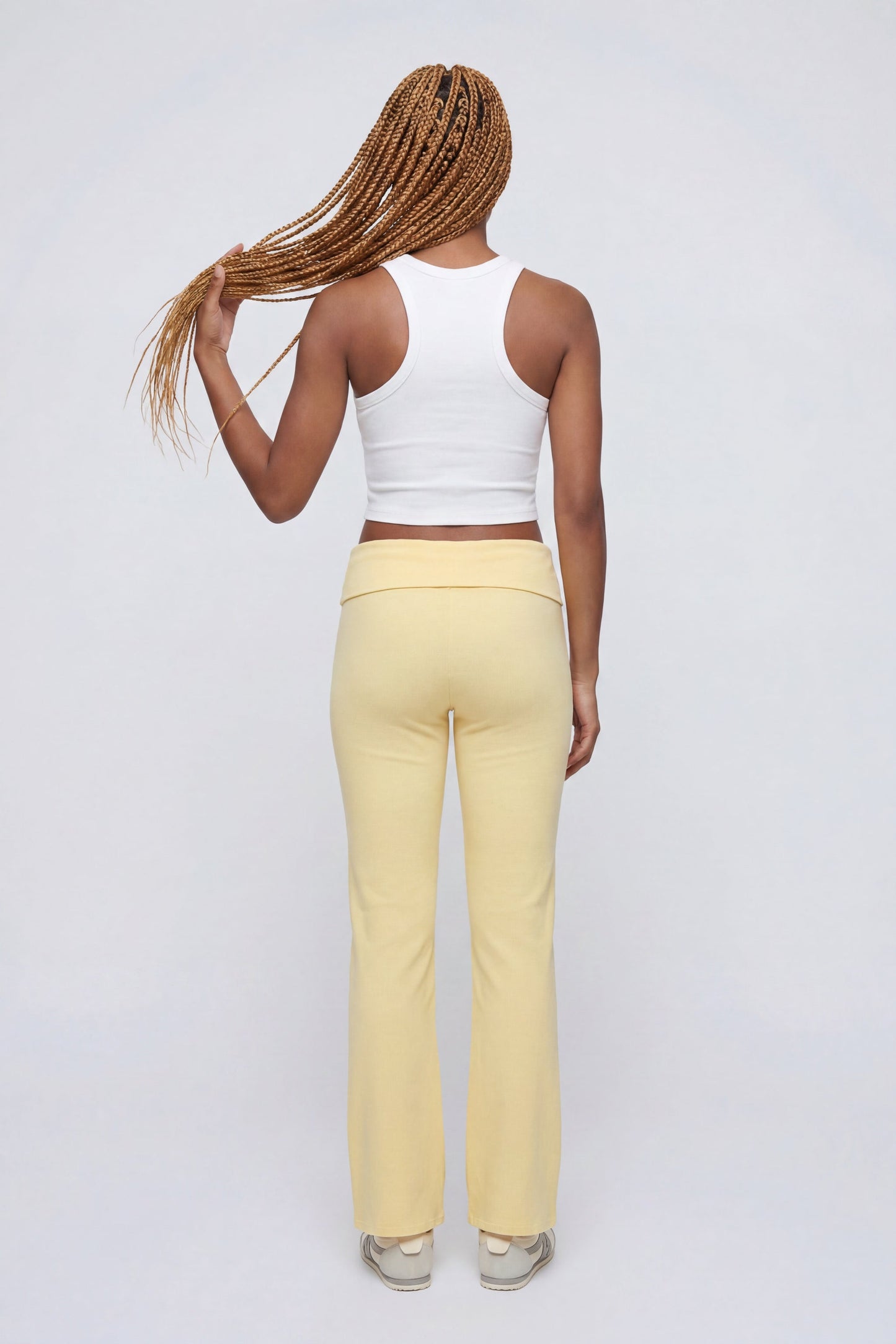Foldover Waist Flare Legging