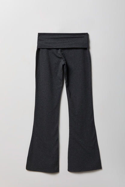 Foldover Waist Flare Legging