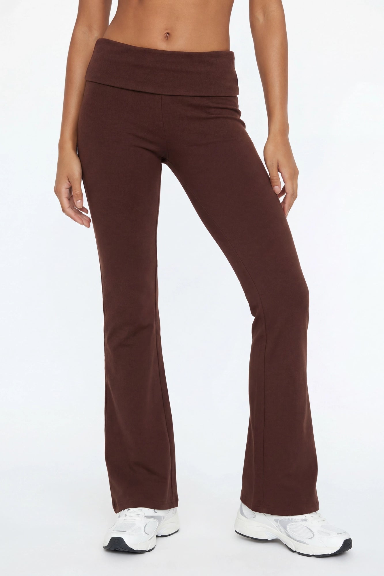 Foldover Waist Flare Legging