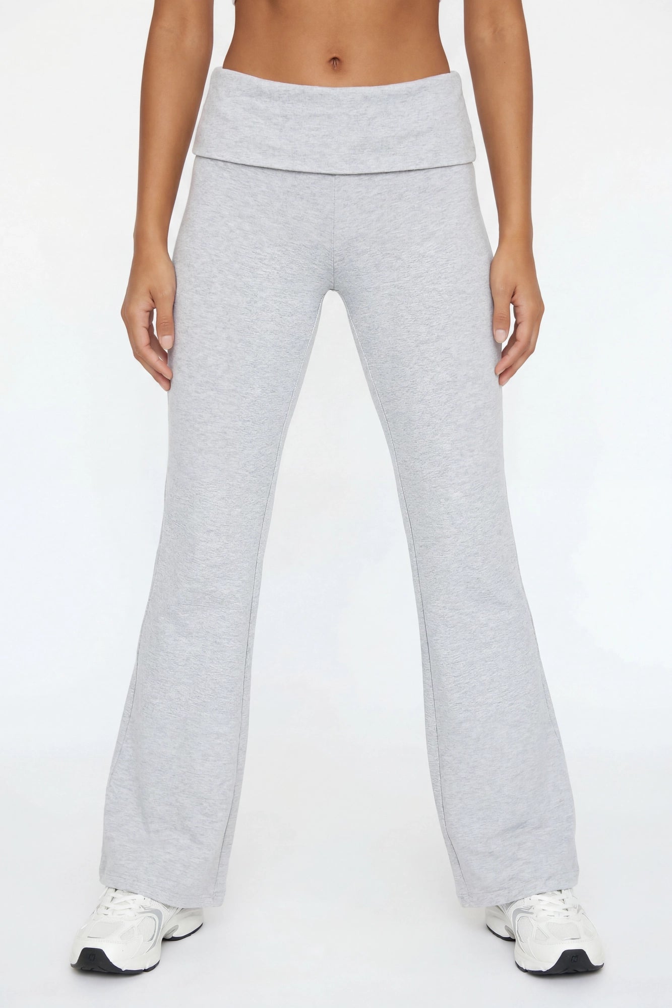 Foldover Waist Flare Legging