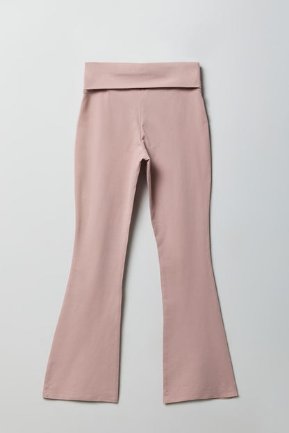 Foldover Waist Flare Pant