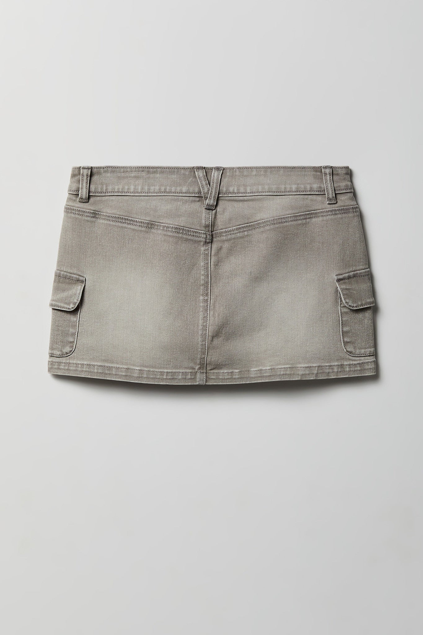 Denim Mini Cargo Skort