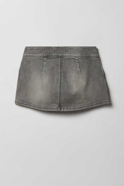 Denim Mini Skort