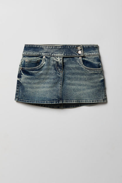 Denim Mini Skort