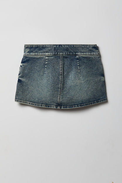 Denim Mini Skort