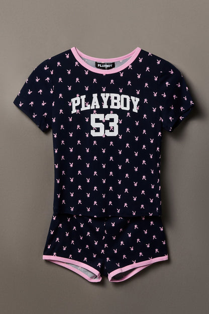 Playboy Graphic T-Shirt & Short Set