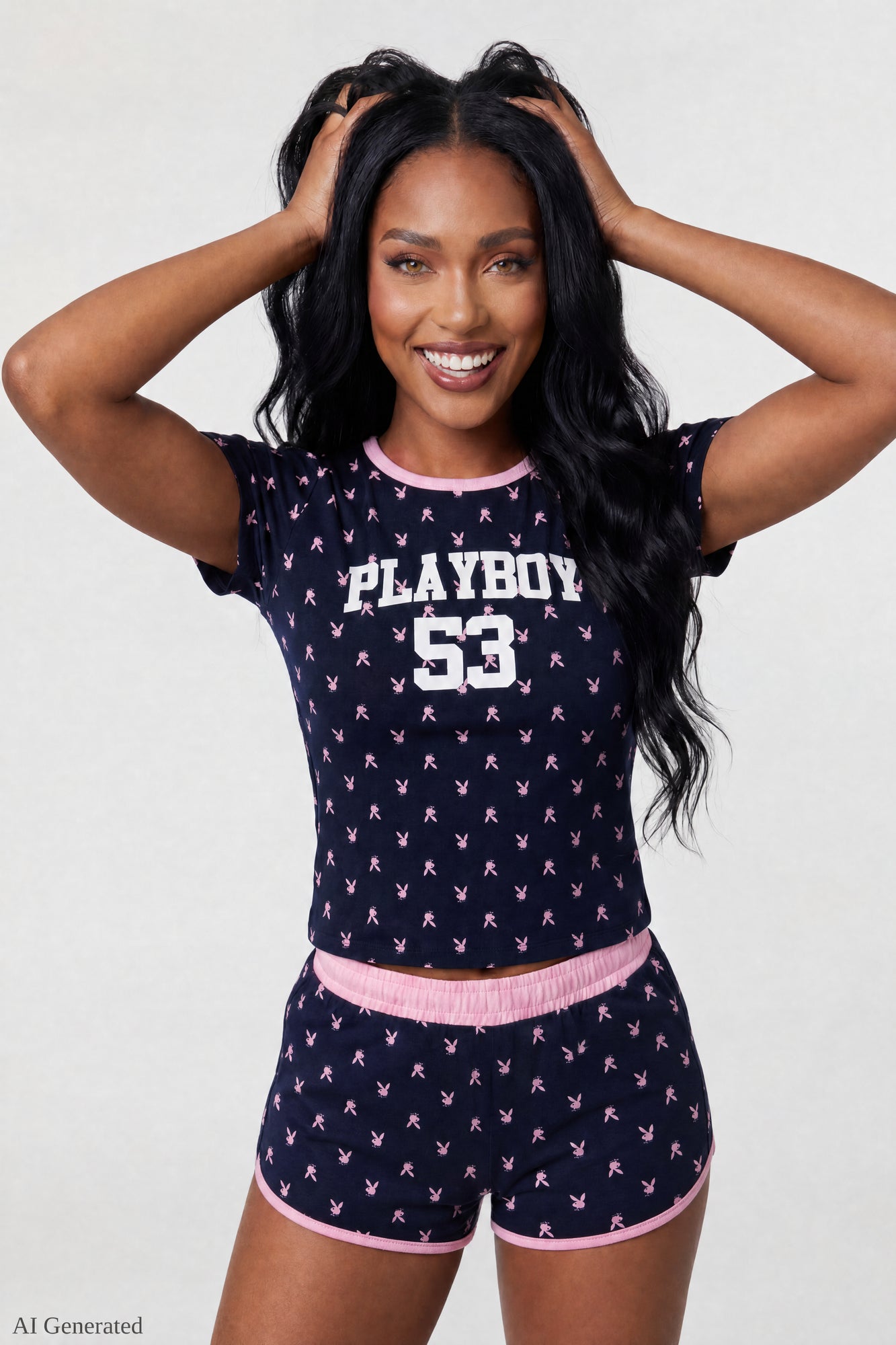 Playboy Graphic T-Shirt & Short Set