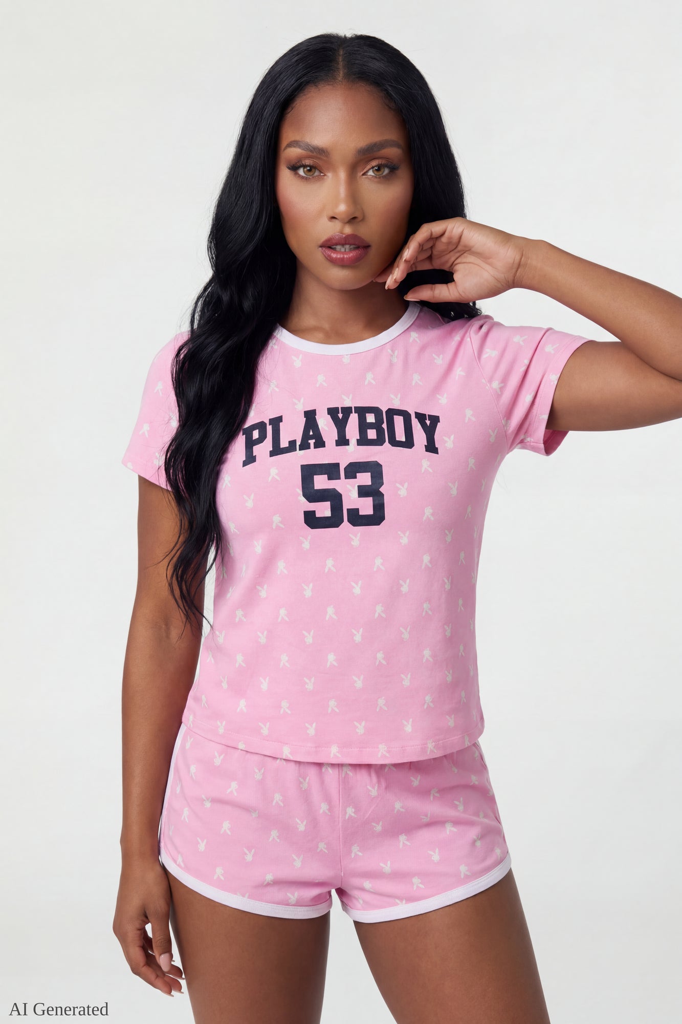 Playboy Graphic T-Shirt & Short Set