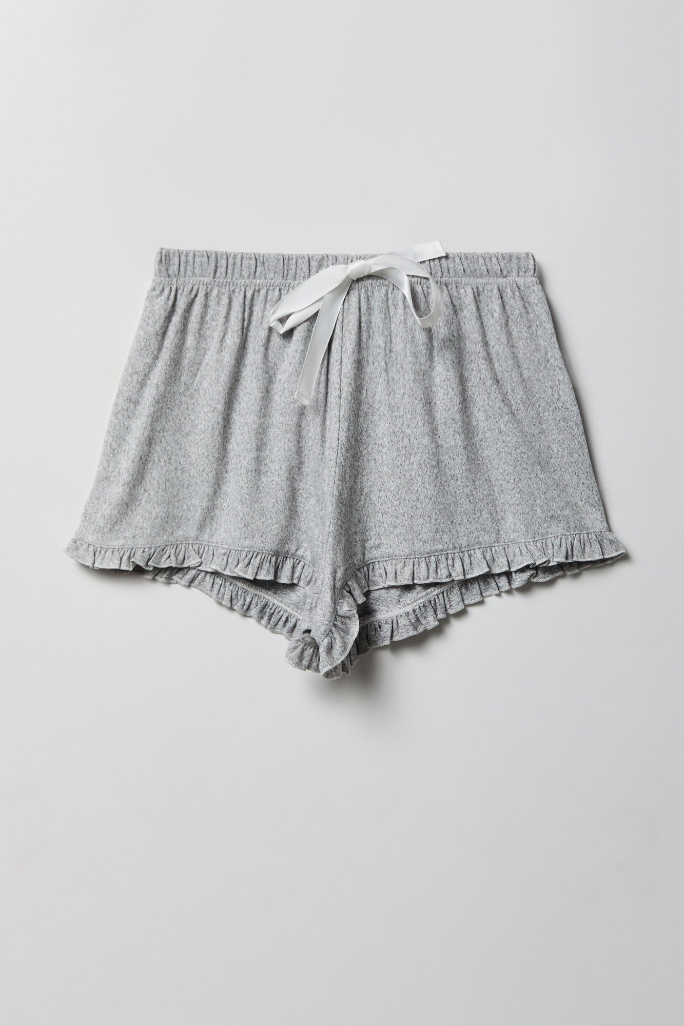 Ruffle Button-Up Top & Short Pajama Set