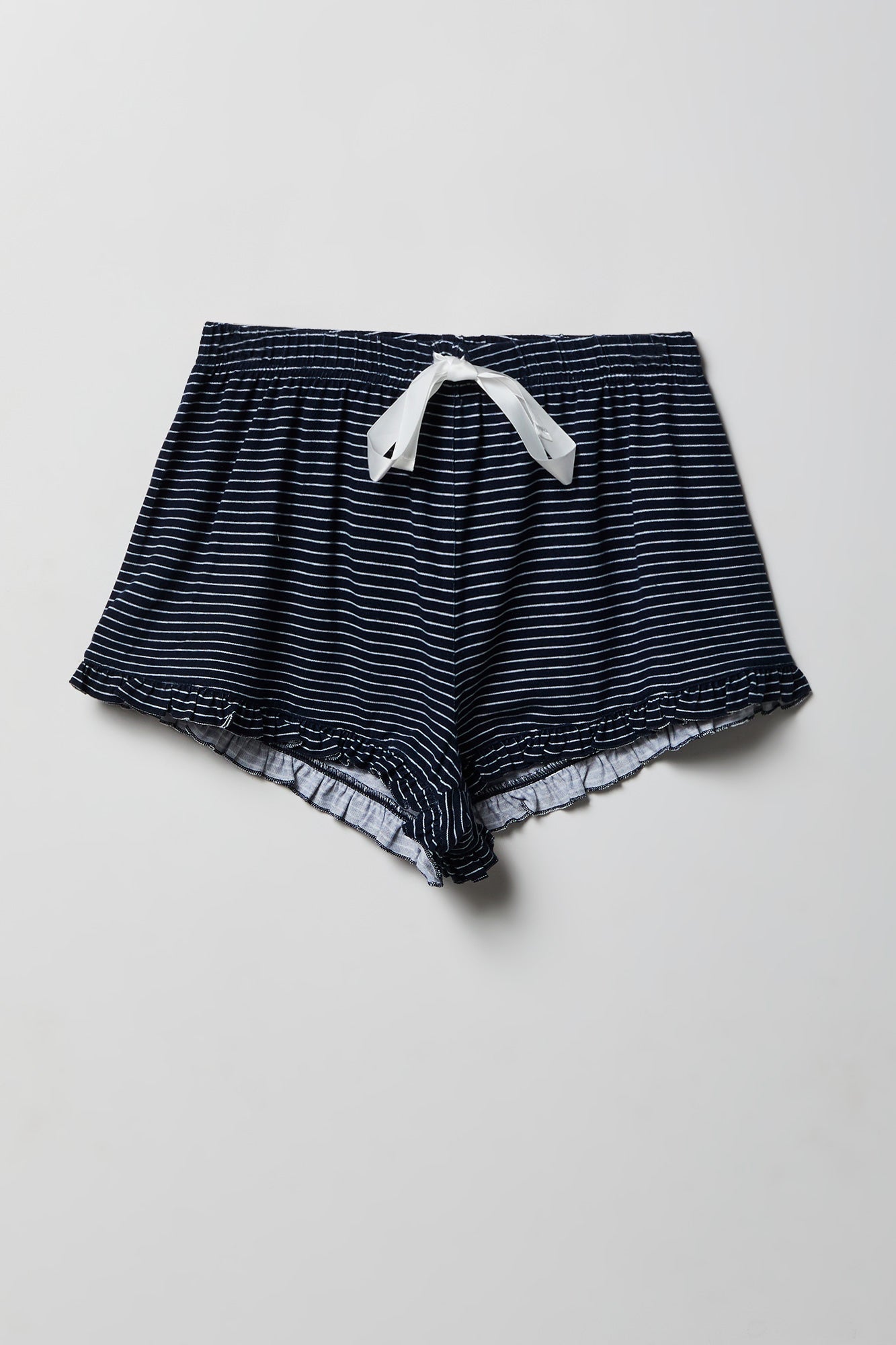 Ruffle Button-Up Top & Short Pajama Set