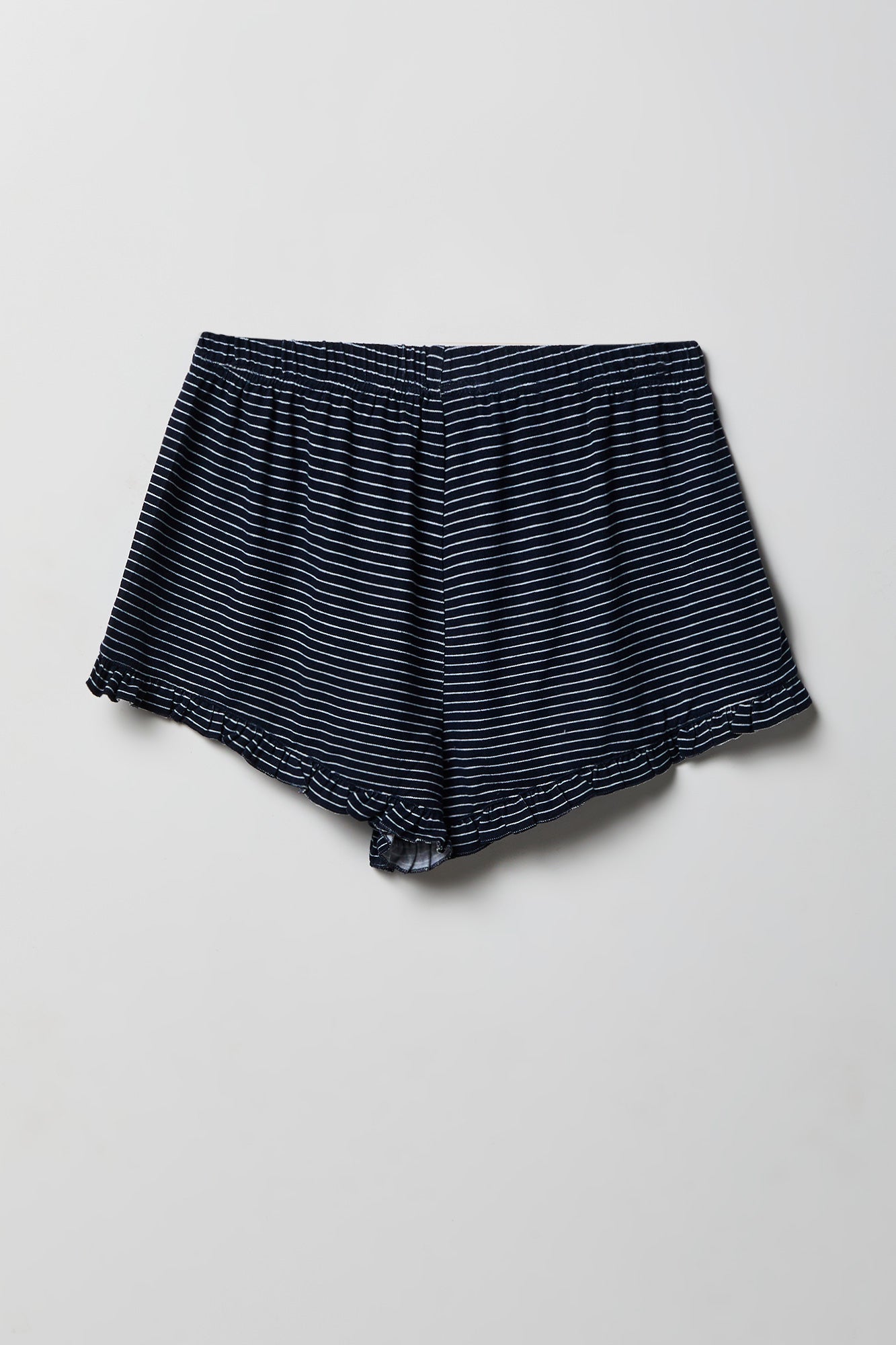 Ruffle Button-Up Top & Short Pajama Set