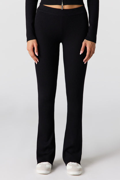 Ribbed Flare Pant