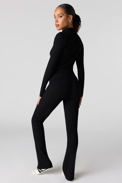 Ribbed Flare Pant