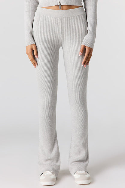 Ribbed Flare Pant